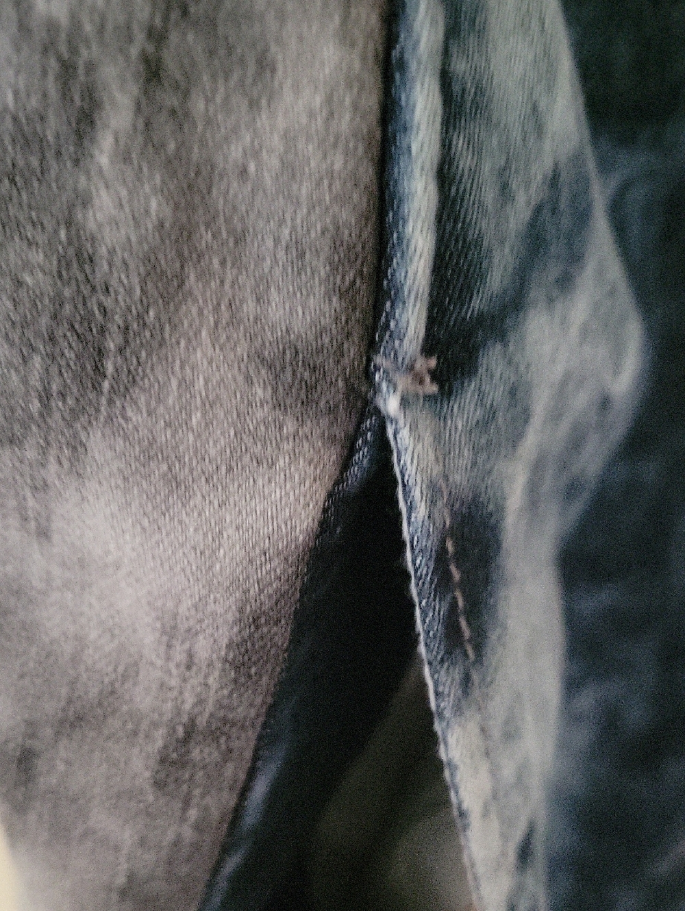 Apple Bottoms  VINTAGE Acid Wash Blue & Gray Denim  Dress - Picture 7 of 8